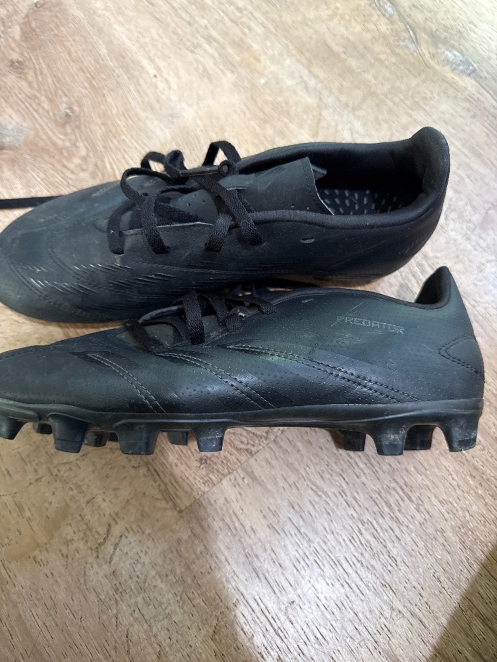 Adidas Predator Club FG Soccer Cleats Men's US 7 Black Athletic Lace Up